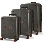 ROCK Sada cestovních kufrů Genesis tmavě šedá 107 / 72 / 33 l – Zboží Dáma