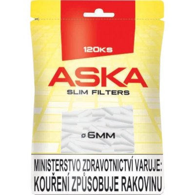 Aska Filtry Slim Red 120 ks – Zboží Mobilmania