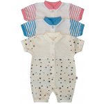 Baby Service Bavlněné body kraťasy Hvězdy a pruhy Růžová – Zboží Dáma