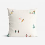 Goldea vánoční bavlna zimní radovánky 30 x 50 cm – Zboží Mobilmania