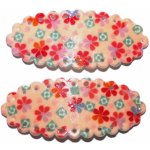 sponky oválné 2 ks meruňková – Zboží Dáma