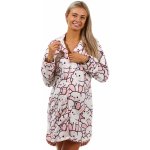 Extra teplá celoprpínací košilka pro kojící králičí mandaly 1Z1421 vínová – Sleviste.cz