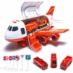 KIK Elektronické Nákladní Letadlo s autíčky a příslušenstvím Hasiči – Zboží Dáma