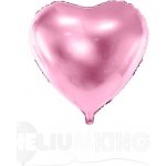 PartyDeco Balonek fóliový srdce růžové světlé 45 cm – Zboží Mobilmania