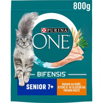 Purina ONE Bifensis Senior 7+ kuře a celozrnné obilniny 0,8 kg – Zboží Dáma