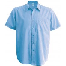 Kariban košile s krátkým rukávem Blankytně Modrá
