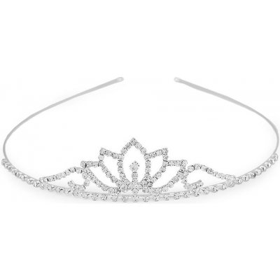 Štrasová čelenka / korunka do vlasů Varianta: 3 crystal, Balení: 1 ks