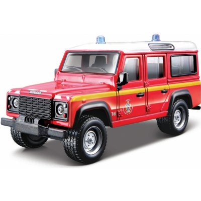 Bburago Land Rover Defender 110 policie bílá 1:50 – Zboží Mobilmania