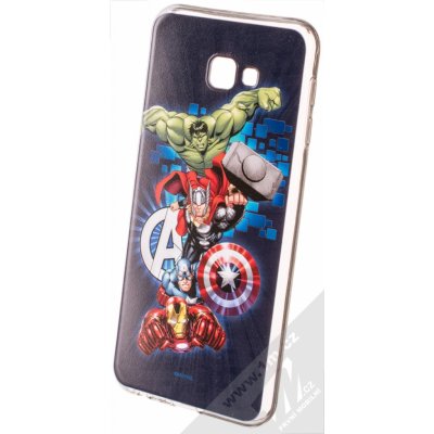 Pouzdro Marvel Avengers 001 TPU ochranné silikonové s motivem Samsung Galaxy J4 Plus 2018 tmavě modré – Zbozi.Blesk.cz