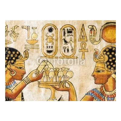 WEBLUX 5136970 Samolepka fólie Fragment of Egyptian papyrus Fragment egyptského papyru rozměry 100 x 73 cm – Hledejceny.cz
