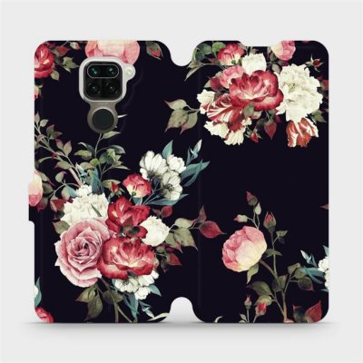 Mobiwear - Xiaomi Redmi Note 9 - VD11P Růže na černé – Zboží Živě