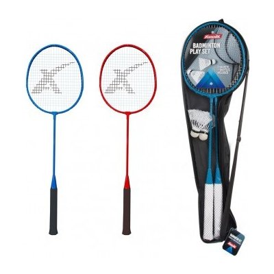 Teddies Sada badminton pálky 2ks + míček 2ks 65cm kov/plast v pouzdře – Hledejceny.cz