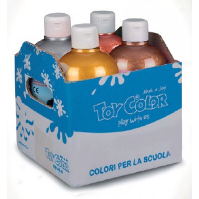 Toy Color Temperové barvy 4 × 250 ml metalické – Zboží Mobilmania