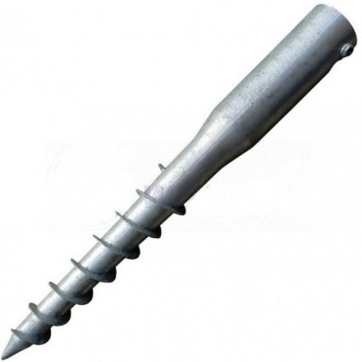 Zemní vrut kruhový 68x550 mm – na pergoly a ploty (bez betonování) – Sleviste.cz