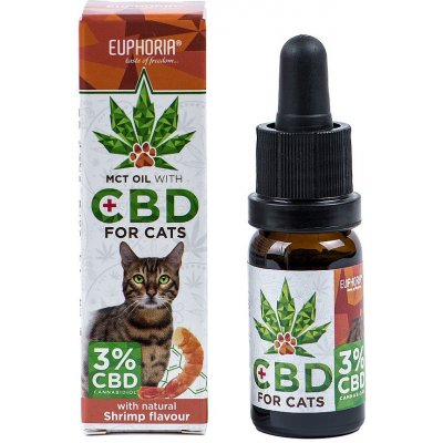 EUPHORIA CBD olej 3% pro kočky 10 ml – Zboží Mobilmania