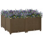 VidaXL Vyvýšený záhon 80 x 80 x 38 cm polypropylen – Hledejceny.cz
