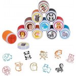 Goki Divoká zvířata Razítka plastová s inkoustem 10 ks – Hledejceny.cz