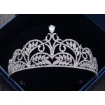 Naishide Jewelry svatební korunka do vlasů ELEGANT PRINCESS stříbrná – Sleviste.cz