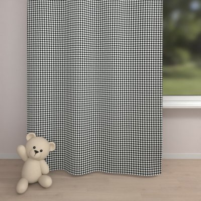 Biante Dětský bavlněný závěs Sandra SA-060 Černo-bílé kostičky 140x140 cm – Hledejceny.cz