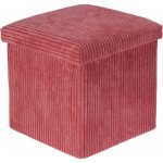 Homestyling Taburet s úložným prostorem 38 x 38 x 38 cm růžová – Zboží Dáma