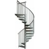 Schody Minka Rondo Zink Plus průměr 140cm pro výšku 300 cm venkovní modulové schodiště stavebnicového typu