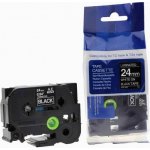 Alternativní páska pro Brother TZ-355 + TZe-355, 24 mm x 8 m, bílý tisk + černý tisk – Sleviste.cz