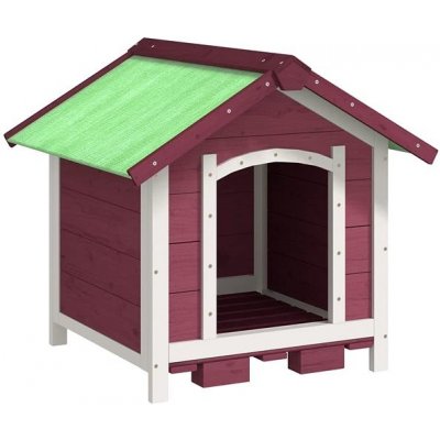 vidaXL Psí bouda moka 65 x 65 x 61,5 cm – HobbyKompas.cz
