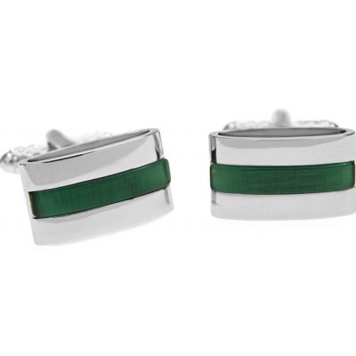 Avantgard manžetové knoflíčky Premium 573-20853 stříbrná zelená – Hledejceny.cz