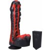 Vibrátor Doc Johnson Fort Troff Tendril Thruster Red Black silikonový přirážecí s přísavkou a dálkovým ovládáním 21,6 x 5,1 cm