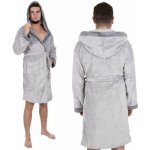 Springos Velvet pánský župan šedý – Hledejceny.cz