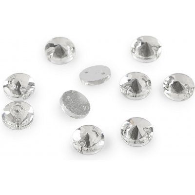 Prima-obchod Broušené kamínky našívací Ø10 mm, barva 2 crystal ostrá špička – Hledejceny.cz