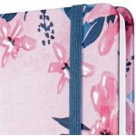 Sigel Zápisník Jolie, květinový motiv, linkovaný, 135x203 mm tvrdé desky 87 listů – Zboží Živě
