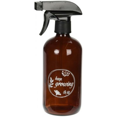 ProGarden Skleněný Flowers 0,5 l hnědá – Sleviste.cz