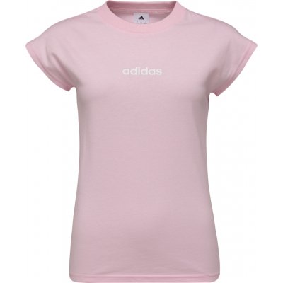 Dámské triko adidas ESSENTIALS LINEAR Růžová Bílá – Zbozi.Blesk.cz