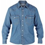 Duke košile Western style denim shirt riflová jeans – Zboží Dáma