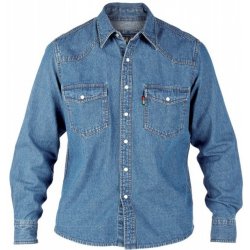 Pánská Košile Duke košile Western style denim shirt riflová jeans