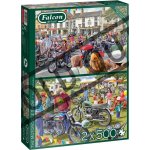 FALCON JUMBO Motorkářská přehlídka 2x500 dílků – Zboží Mobilmania