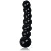 Dilda LoveToy 6.8" Glass Romance černé skleněné dildo 16 x 3,8 cm