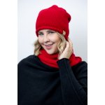 Italy fashion zimní set čepice a nákrčník červená – Hledejceny.cz
