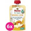 Příkrm a přesnídávka HOLLE Banana lama Bio ovocné pyré banán jablko mango meruňka 6 x 100 g