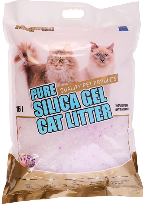 Magnum Silica gel cat litter Levander 16 l