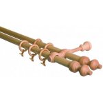 GARNÝŽE-HEBR Garnýž dřevěná buk dvojitá 160 cm – Hledejceny.cz