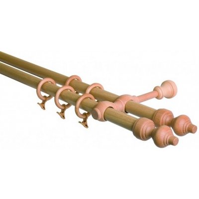 GARNÝŽE-HEBR Garnýž dřevěná buk dvojitá 160 cm – Hledejceny.cz