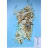 Nástěnné mapy L.A.C. Sardinie - plastická mapa 67 x 93 cm Varianta: bez rámu, Provedení: plastická mapa