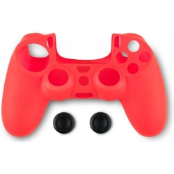 Spartan Gear Controller Silicon Skin Cover and Thumb Grips - Red PS4