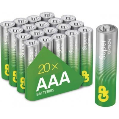 GP Super Alkaline AAA 20 ks B0110L – Hledejceny.cz