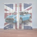 Sablio Záclony Mini sedan Britská vlajka: 2ks 150x250cm – Hledejceny.cz