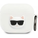 Karl Lagerfeld Apple AirPods 3 cover Silicone Choupette KLACA3SILCHWH – Zboží Živě