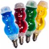 Vánoční osvětlení Žárovka LED Sněhulák 20V/0,2W MIX 4ks barev filament 1ks