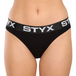 Styx Dámské kalhotky sportovní guma IK960 černá